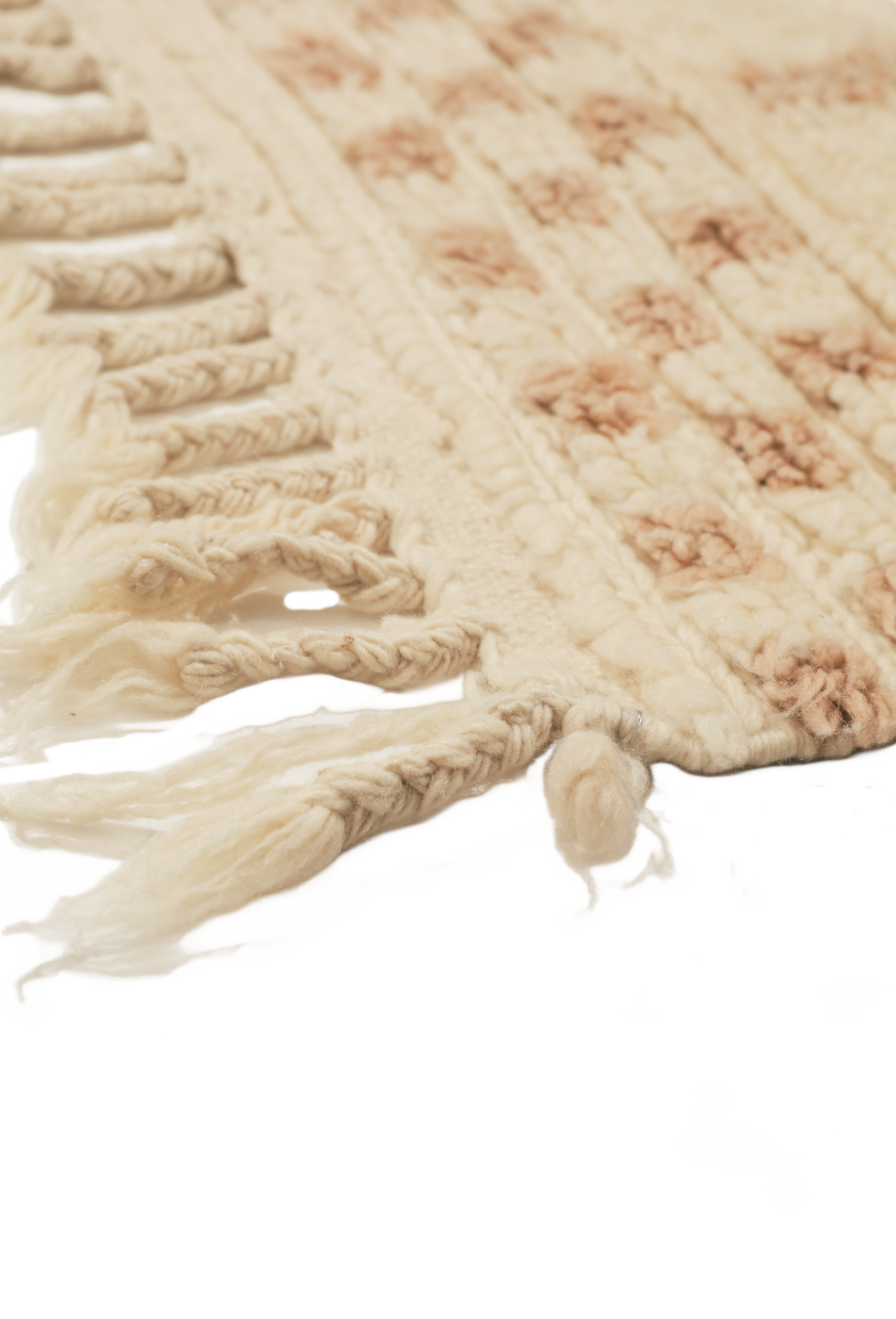 Cream with Tan Design Custom Wool Contemporary