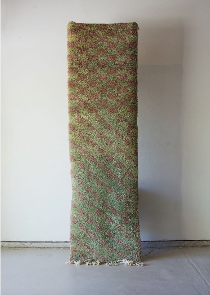 Green and Brown Diffused Grid Runner