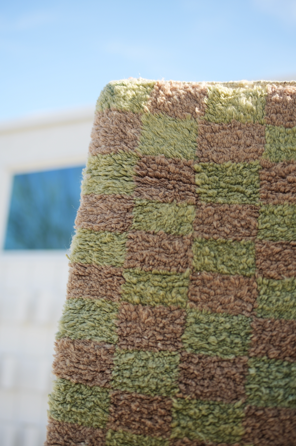 Soft Green Checker Runner