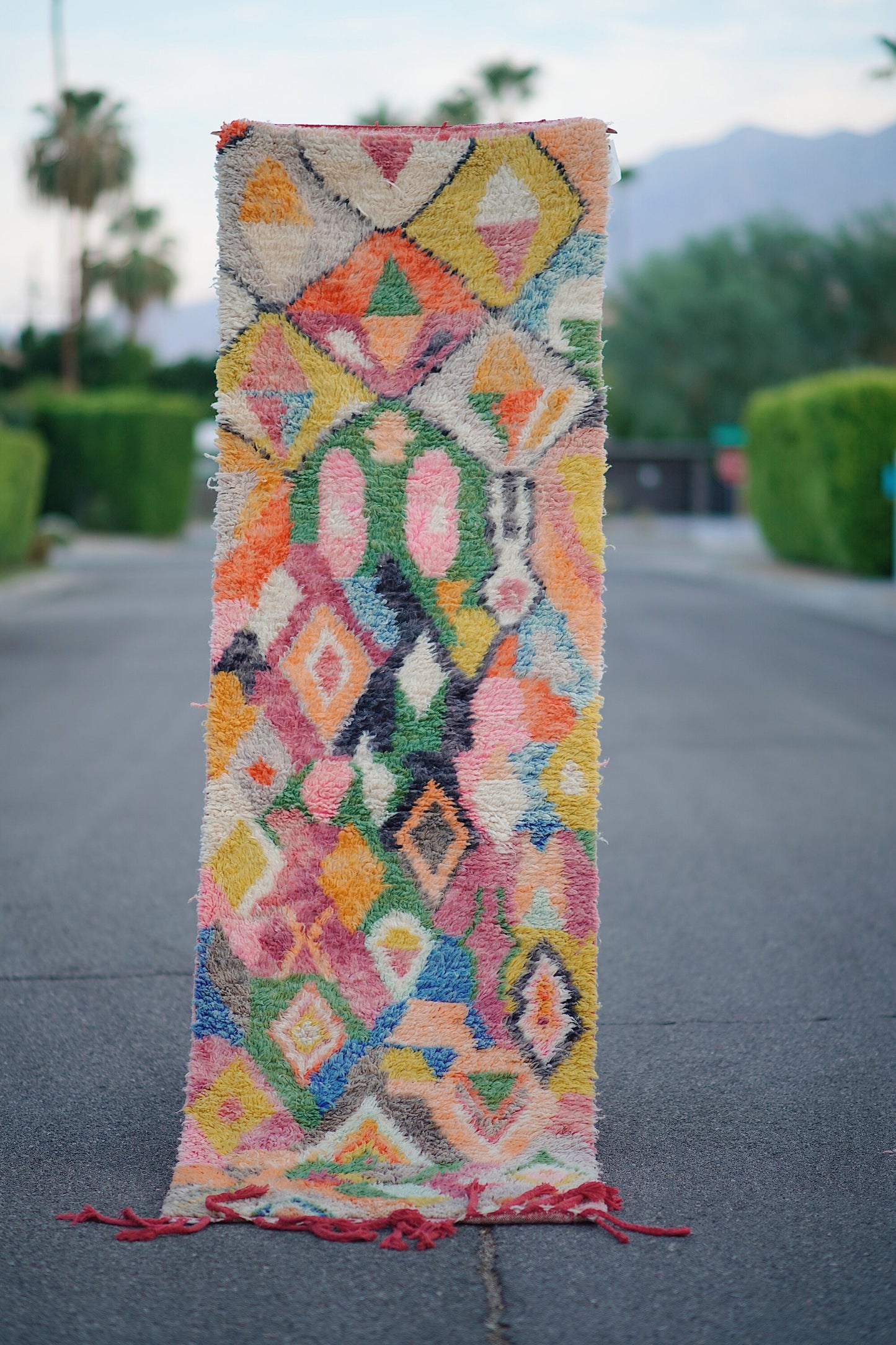 Soukie Modern Multicolored Wool Contemporary