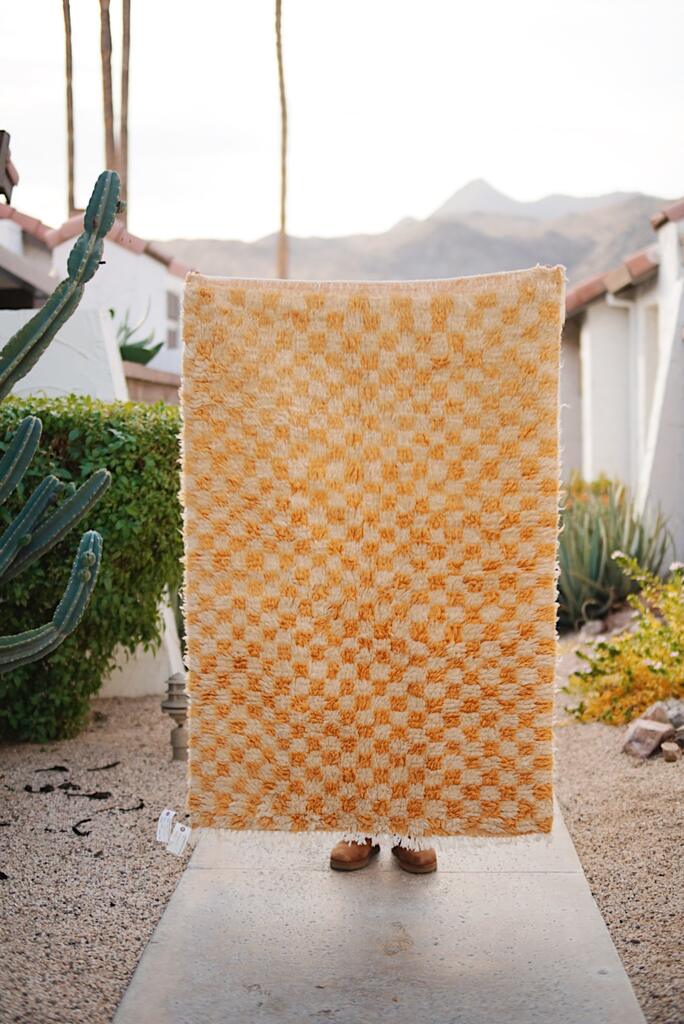 Yellow checkered Boujad