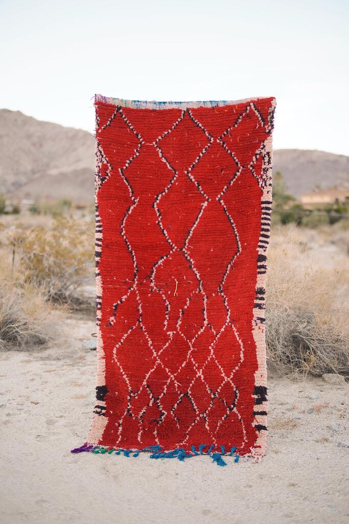 Vintage Red w/ Others Cotton + Wool Boujad