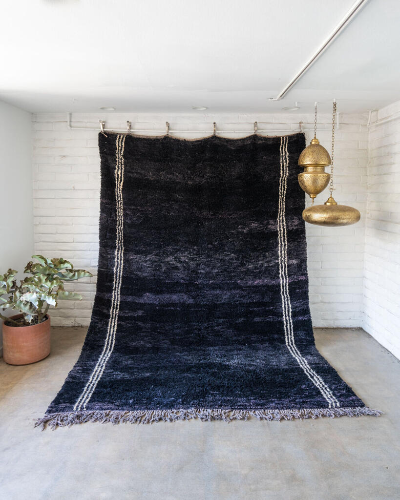 Black Soukie Wool Beni Ouarain