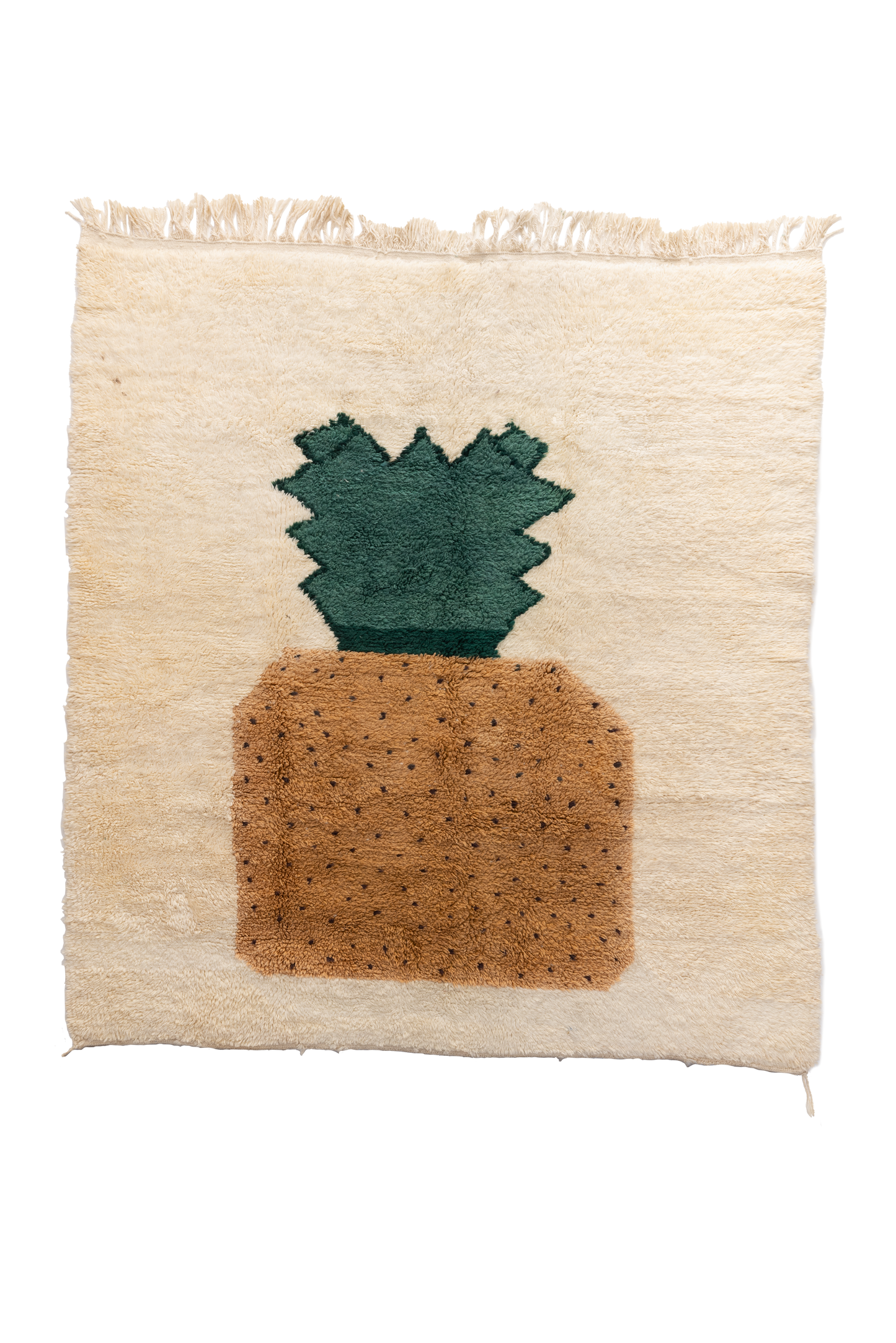Large Pineapple Design Custom Wool Contemporary