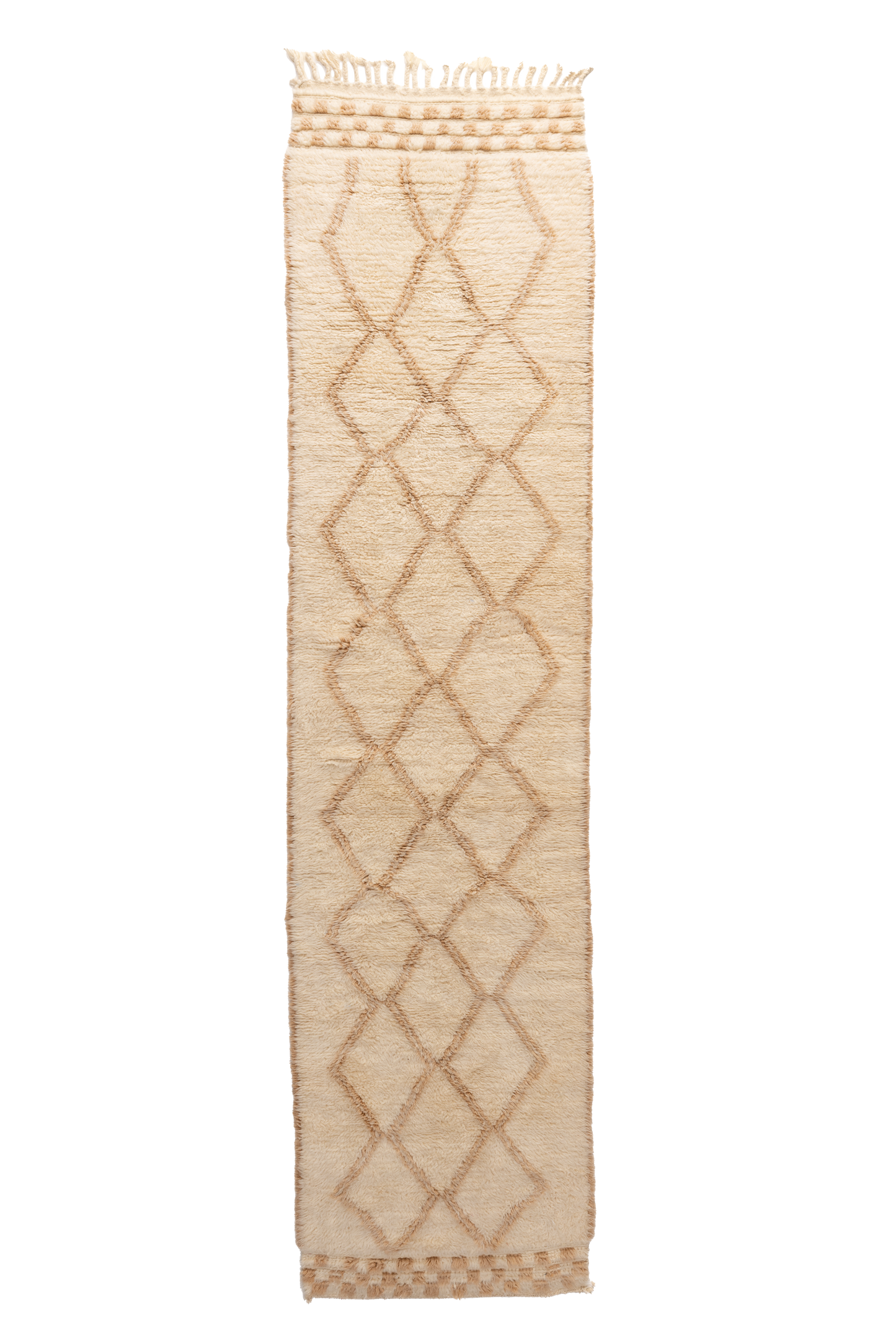 Cream with Tan Design Custom Wool Contemporary