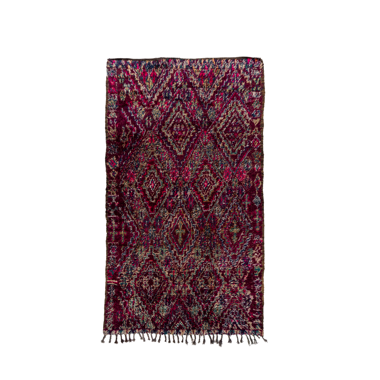 Purple Diamond Design Wool Beni M'Guild