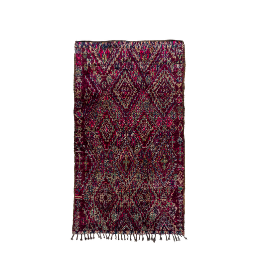 Purple Diamond Design Wool Beni M'Guild