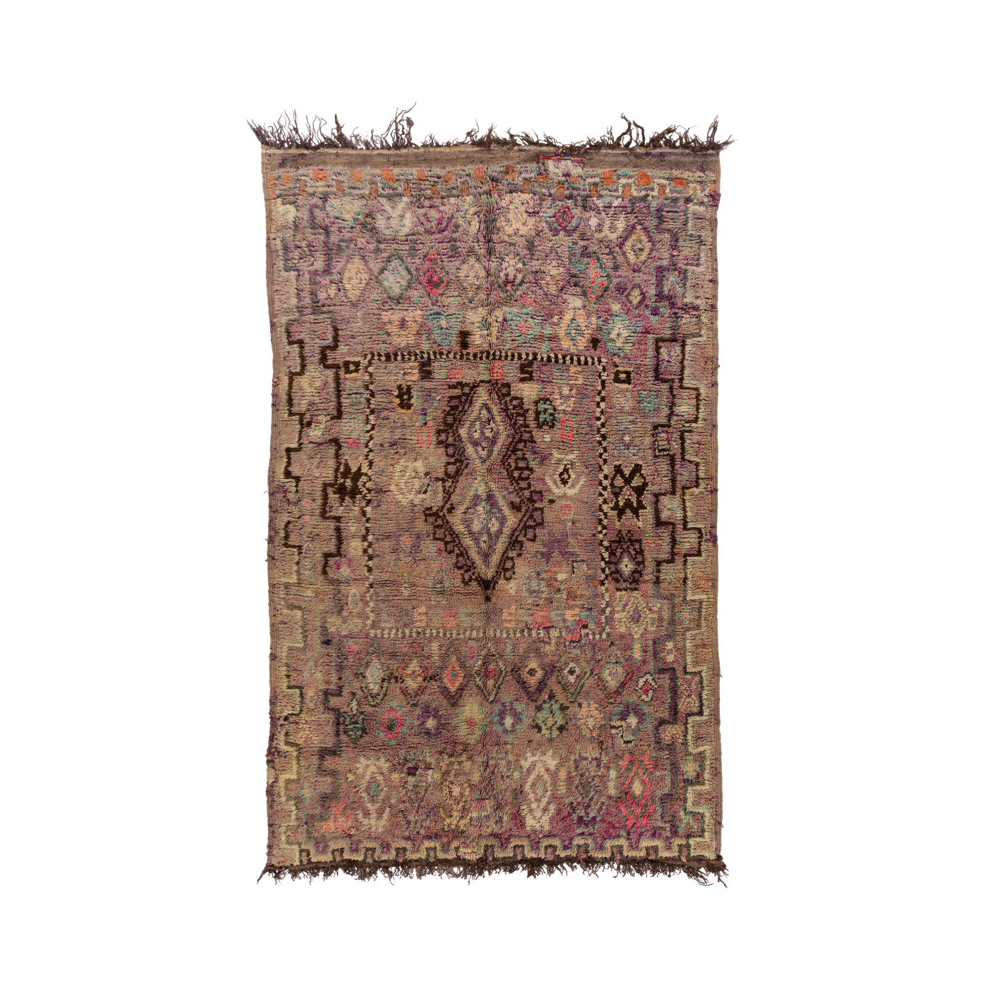 Multicolored Patterned Wool Boujad
