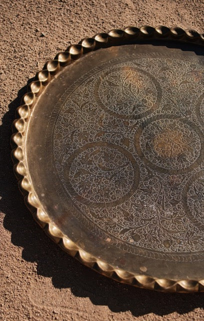 Moroccan Brass Tray