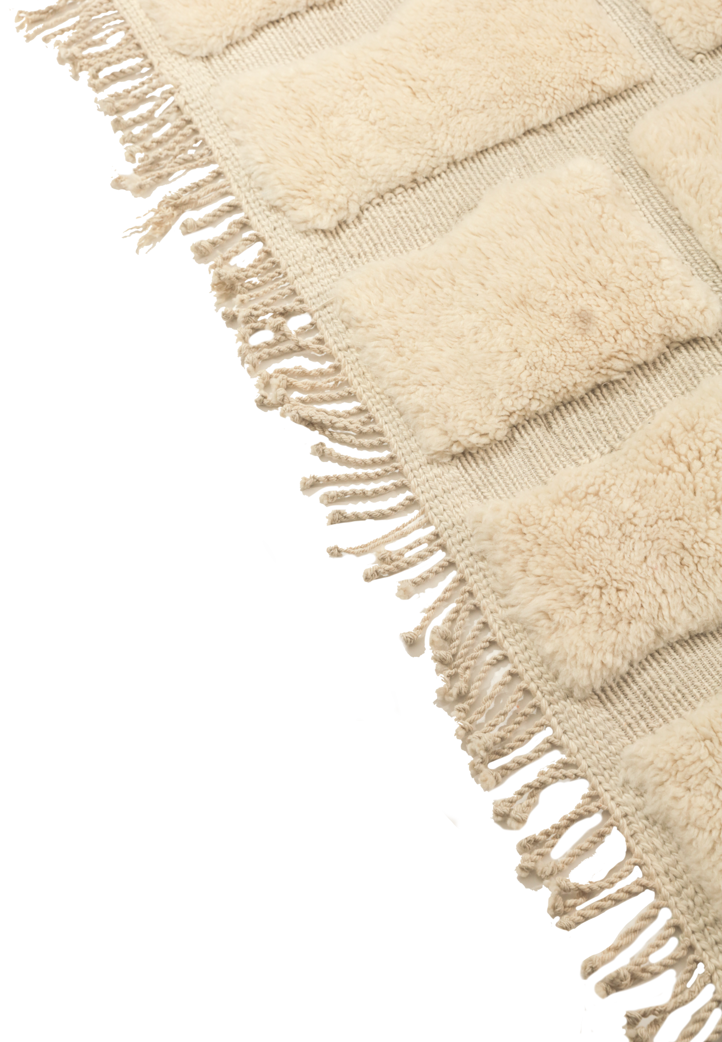 Dynamic Cream In House Moroccan Rug