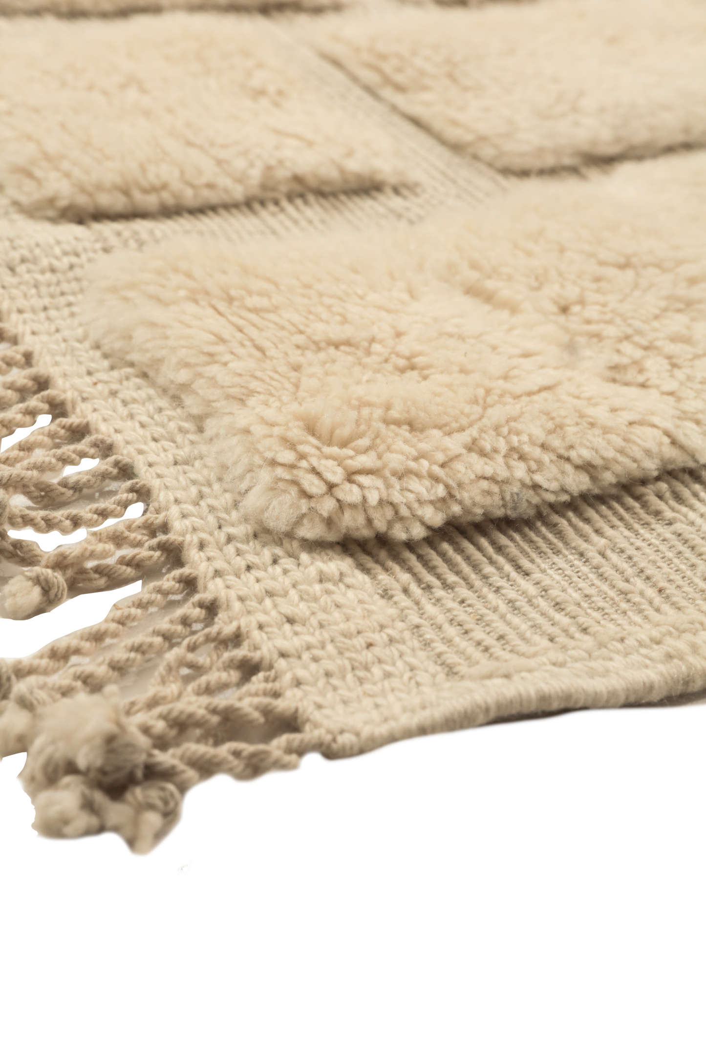 Dynamic Cream In House Moroccan Rug