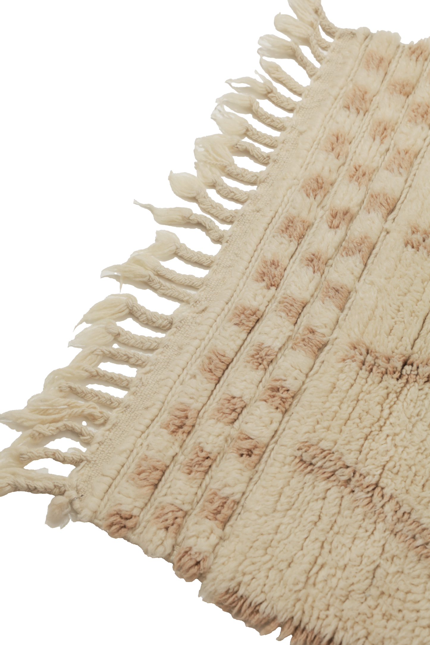 Cream with Tan Design Custom Wool Contemporary