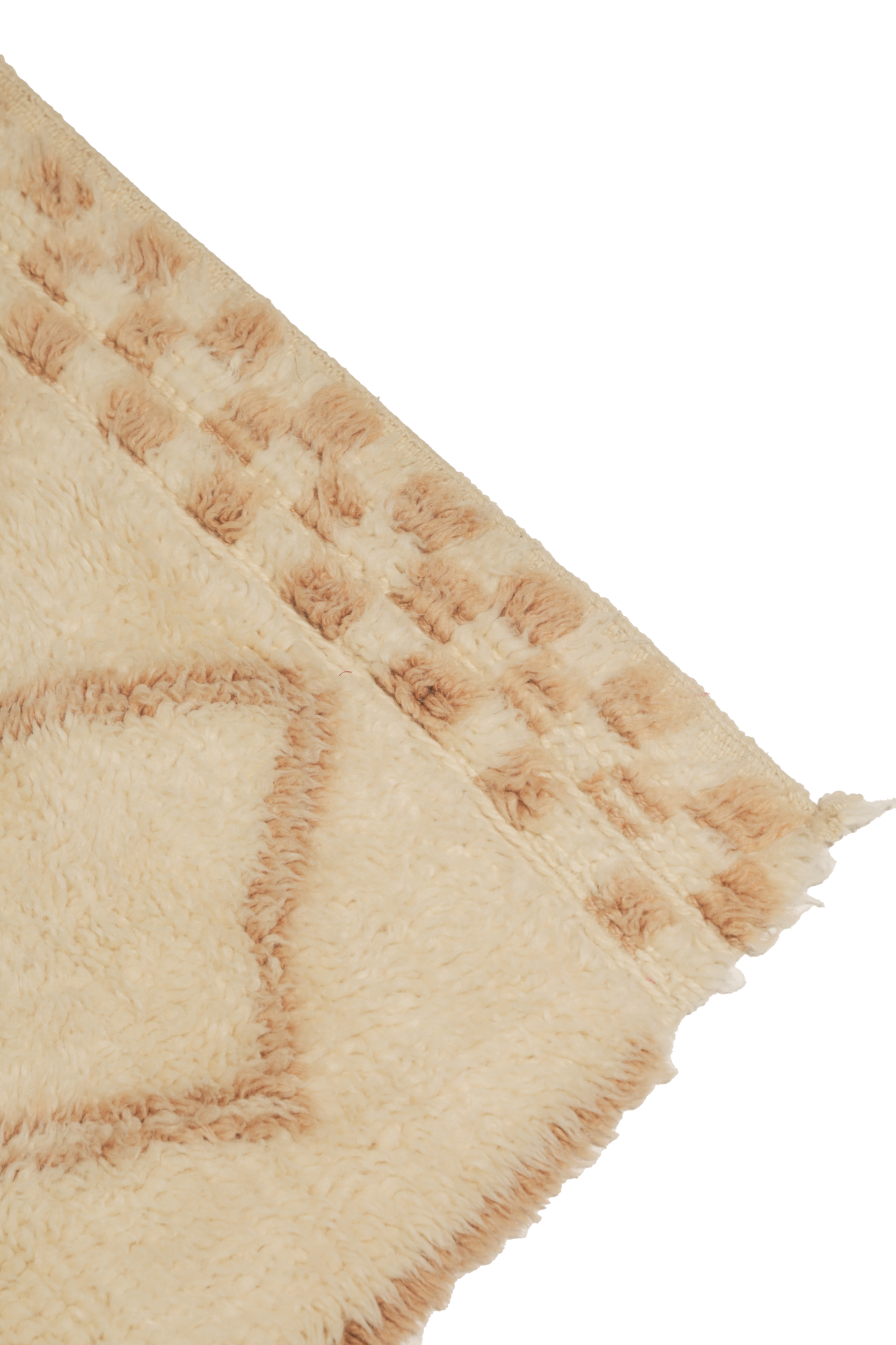 Cream with Tan Design Custom Wool Contemporary