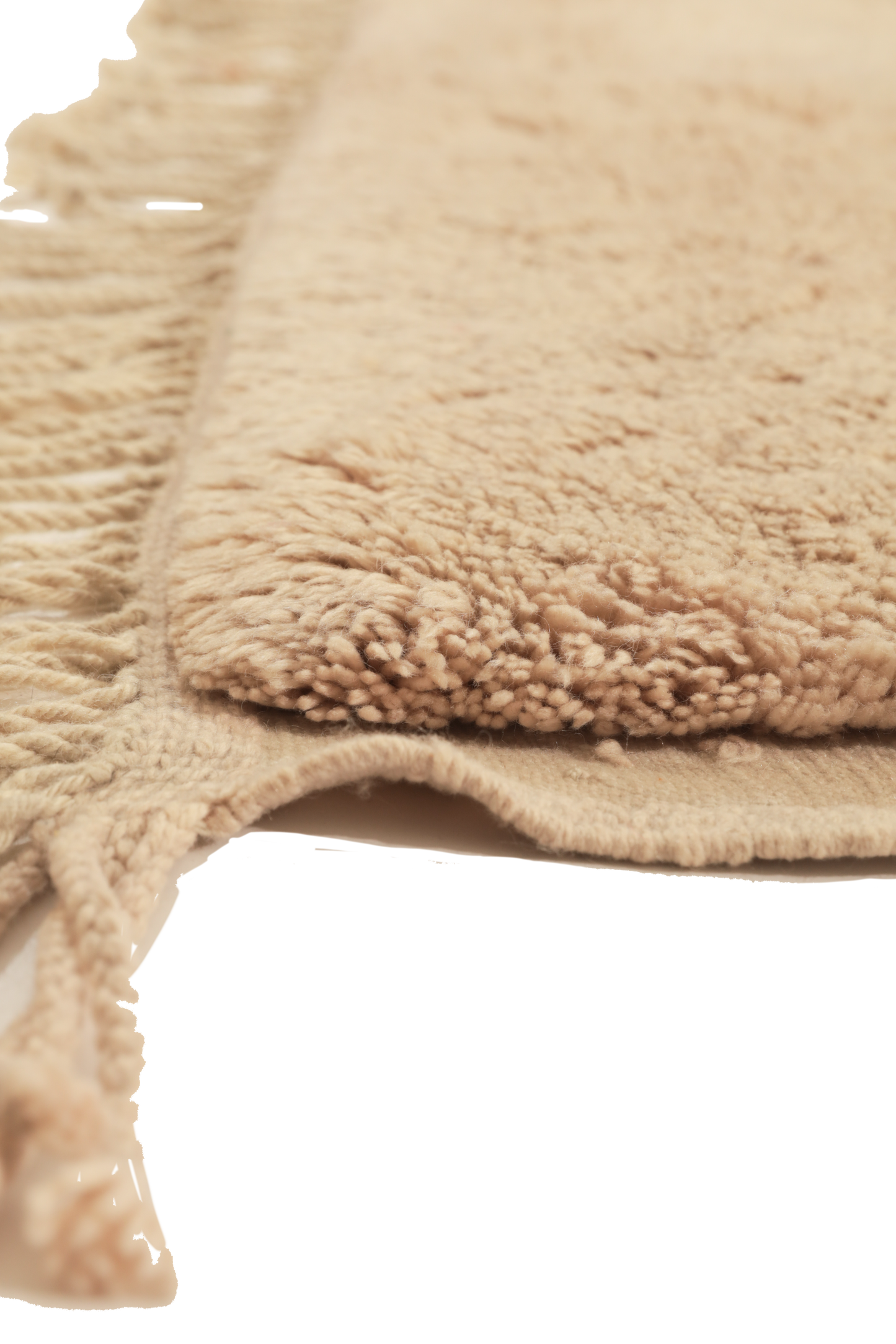 Large Tan with Triangle Design Wool Custom Contemporary