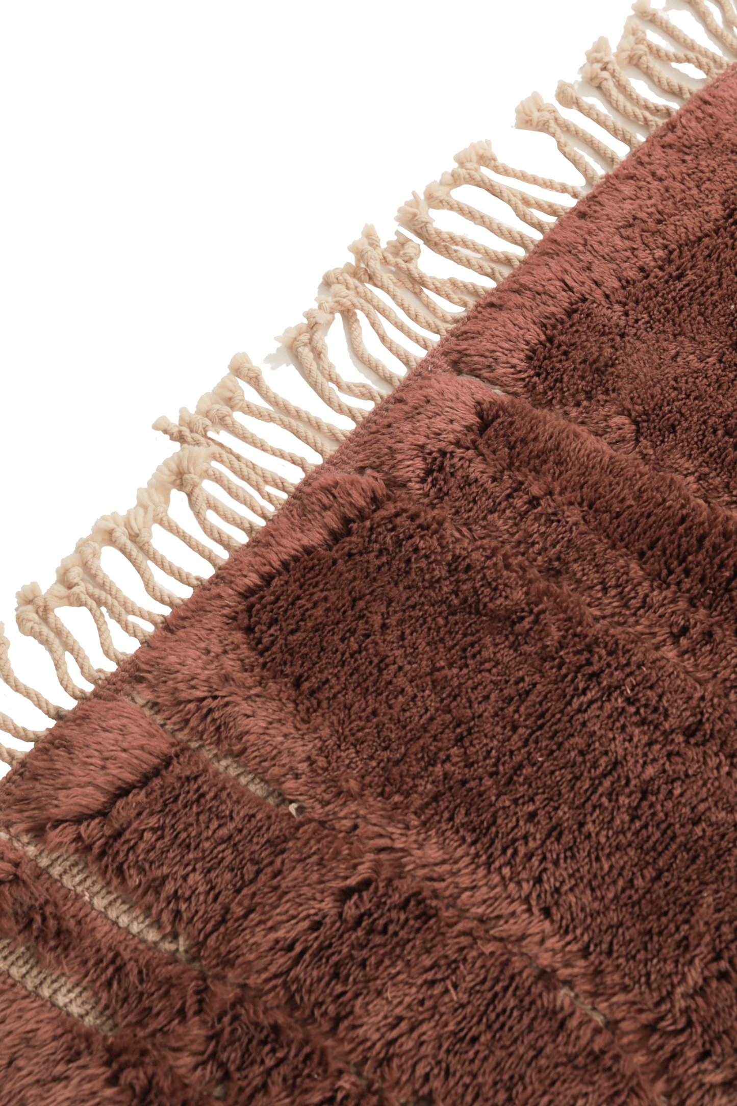 Large Red Wool Contemporary