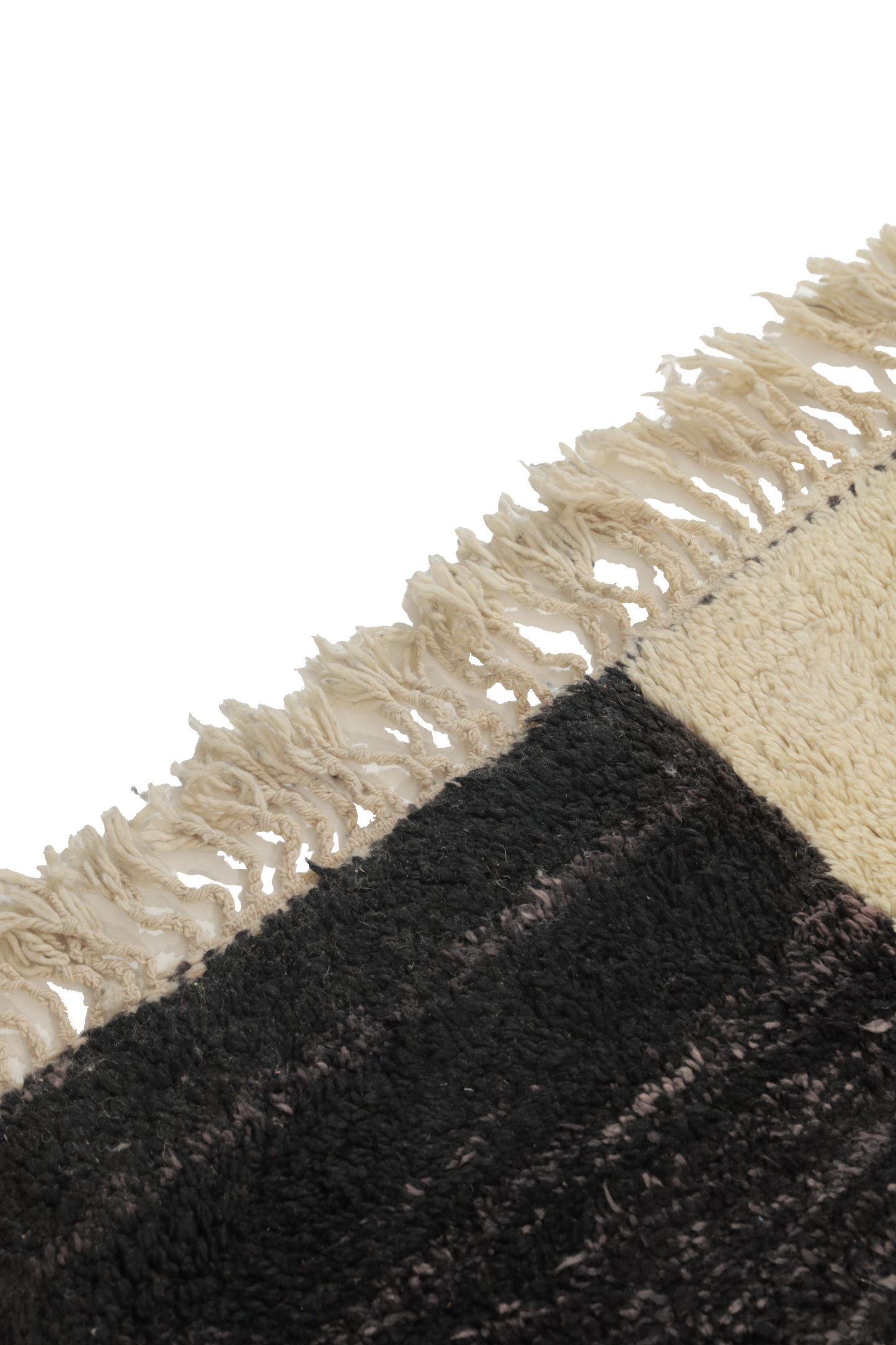 Large Black and Cream Wool Custom Contemporary