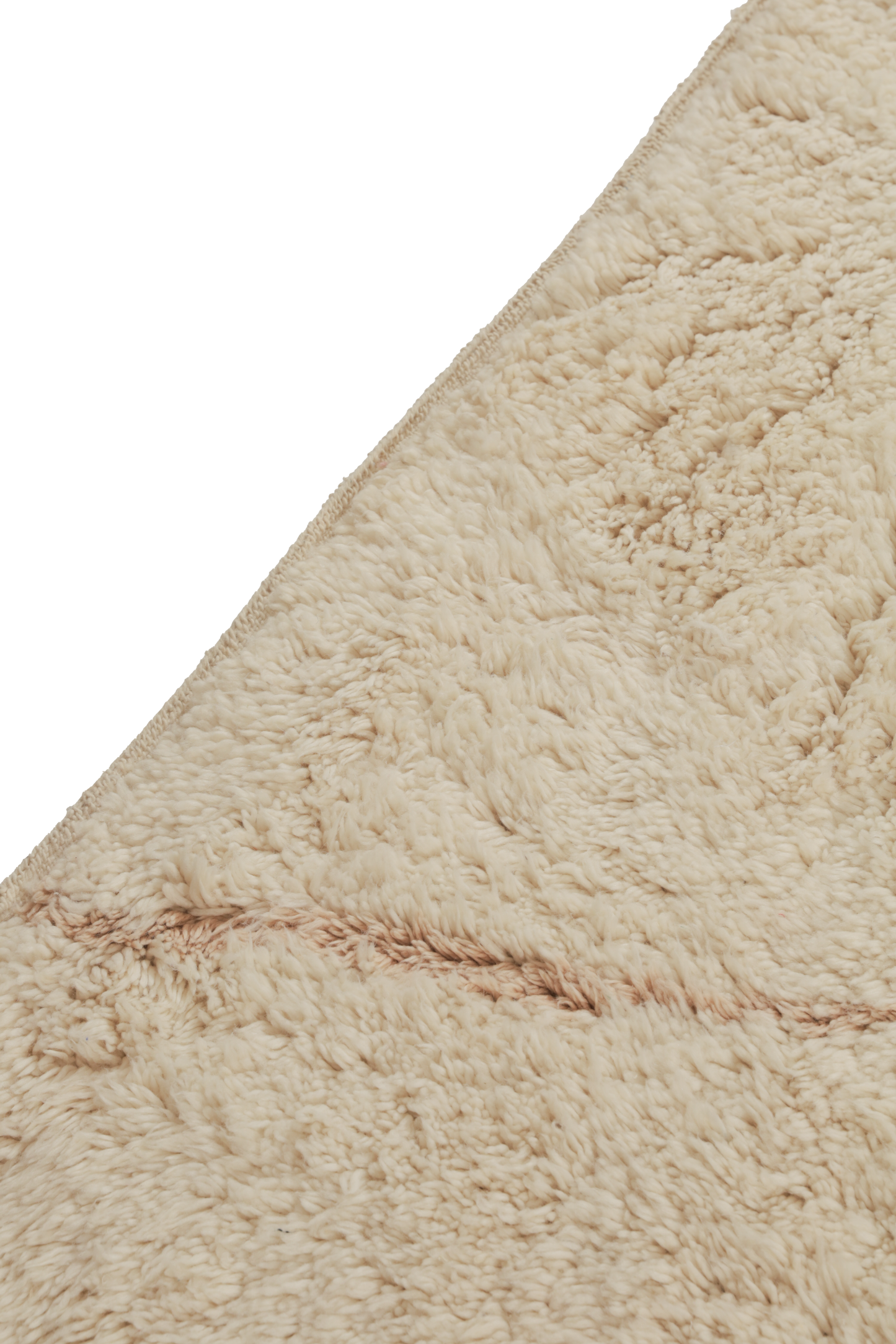 Large Cream with Sand Diamond Design