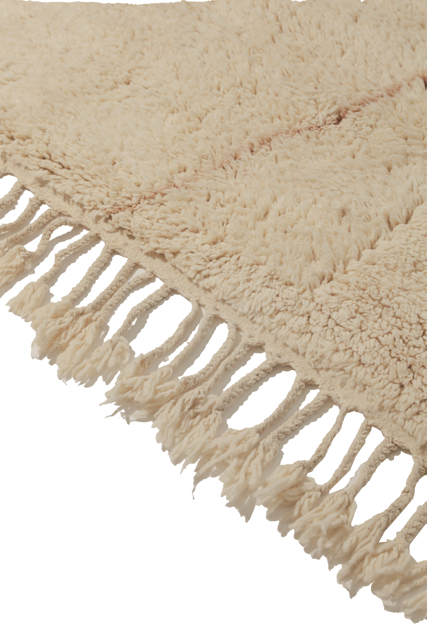 Large Cream with Sand Diamond Design