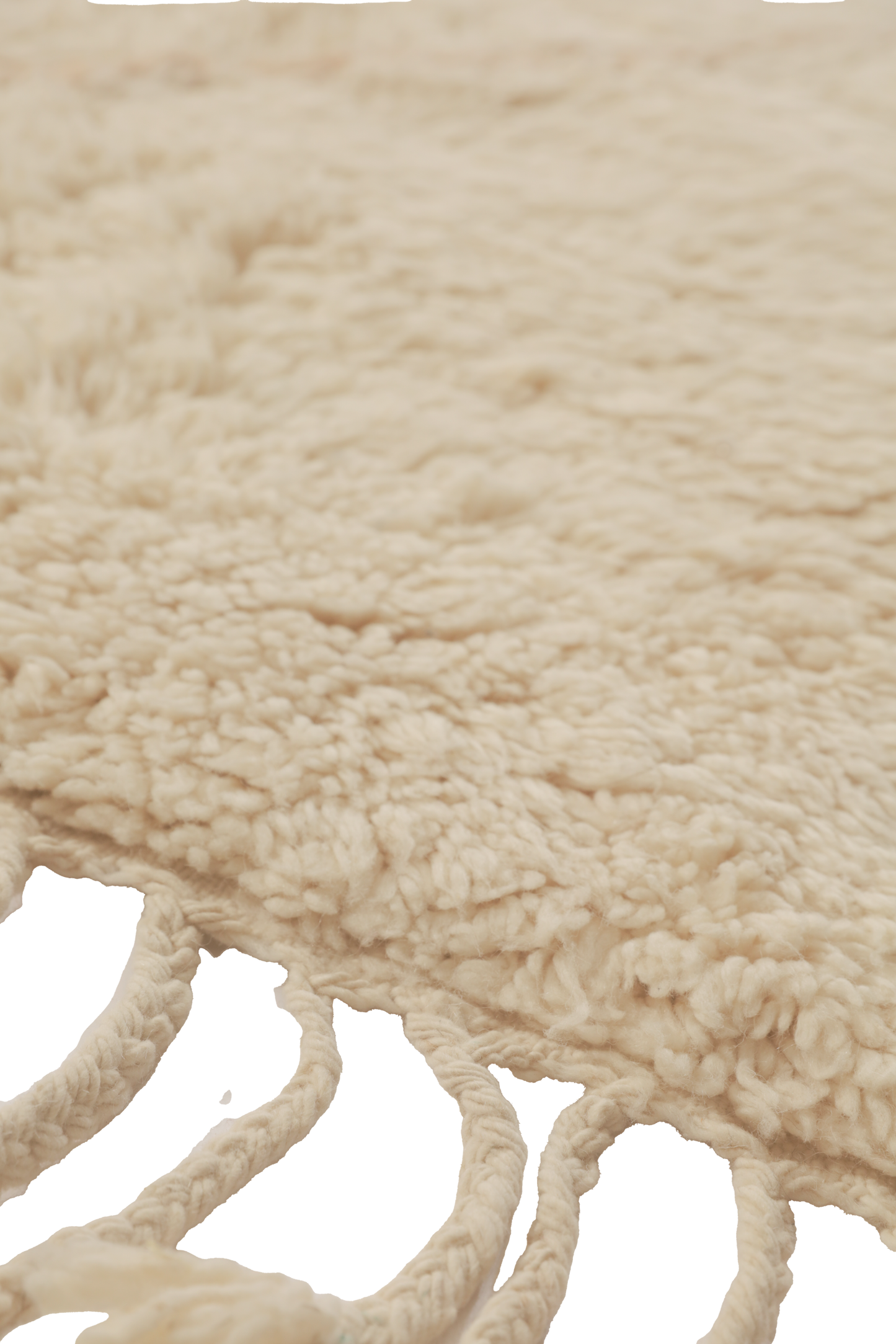 Large Cream with Sand Diamond Design
