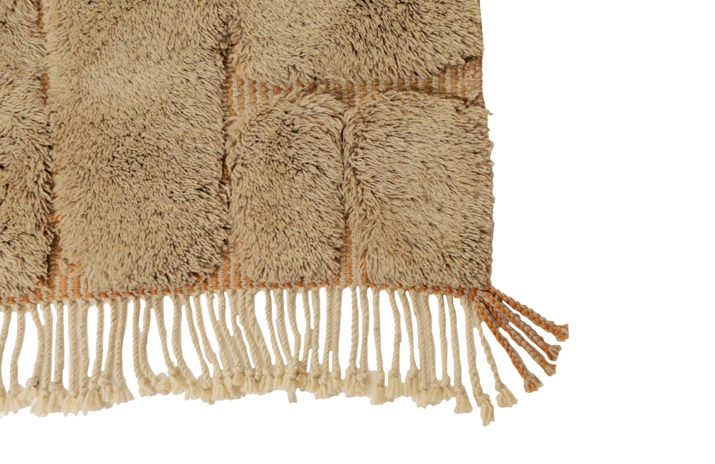 Large Beige Wool Custom Contemporary