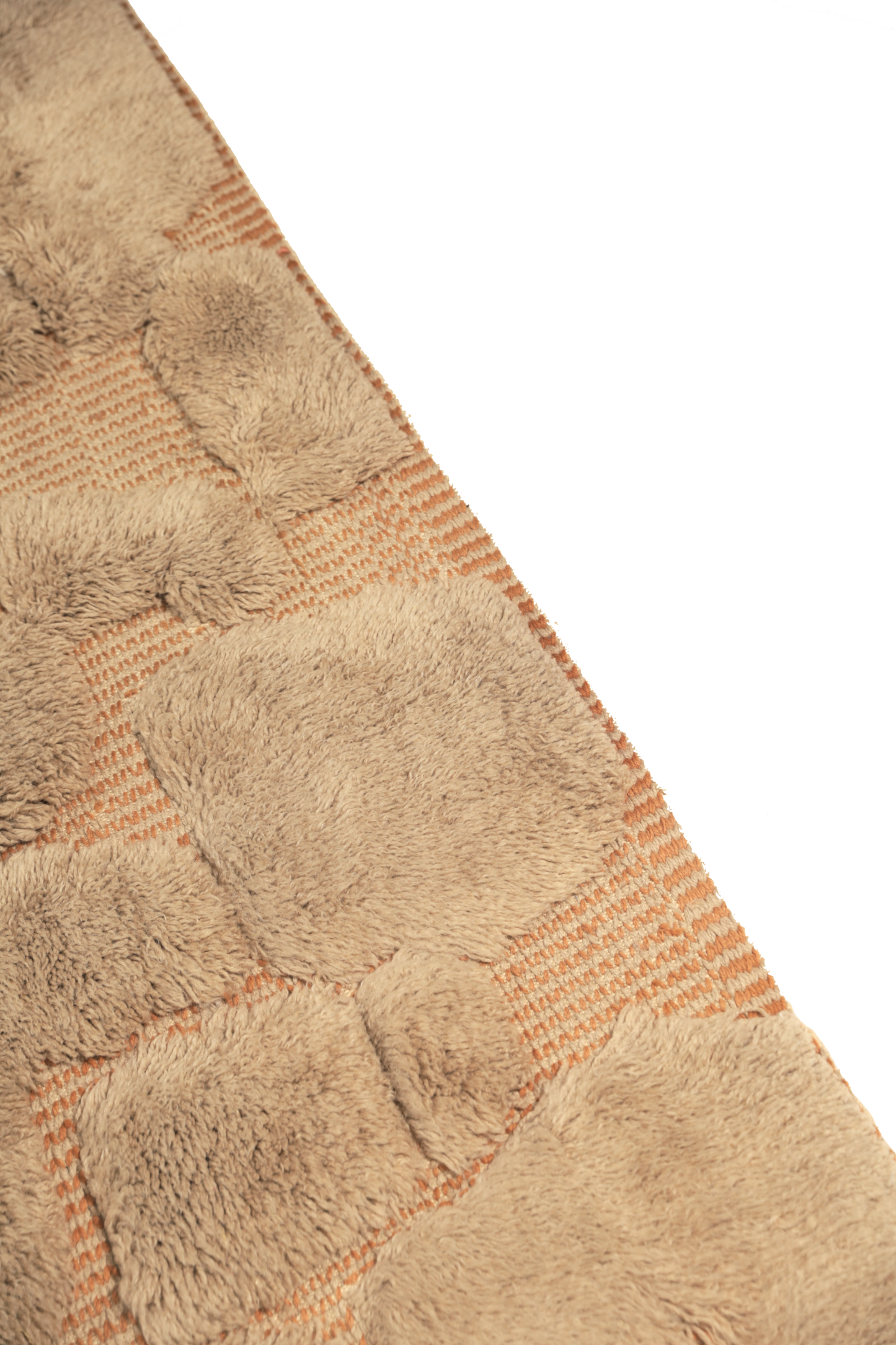 Large Beige Wool Custom Contemporary