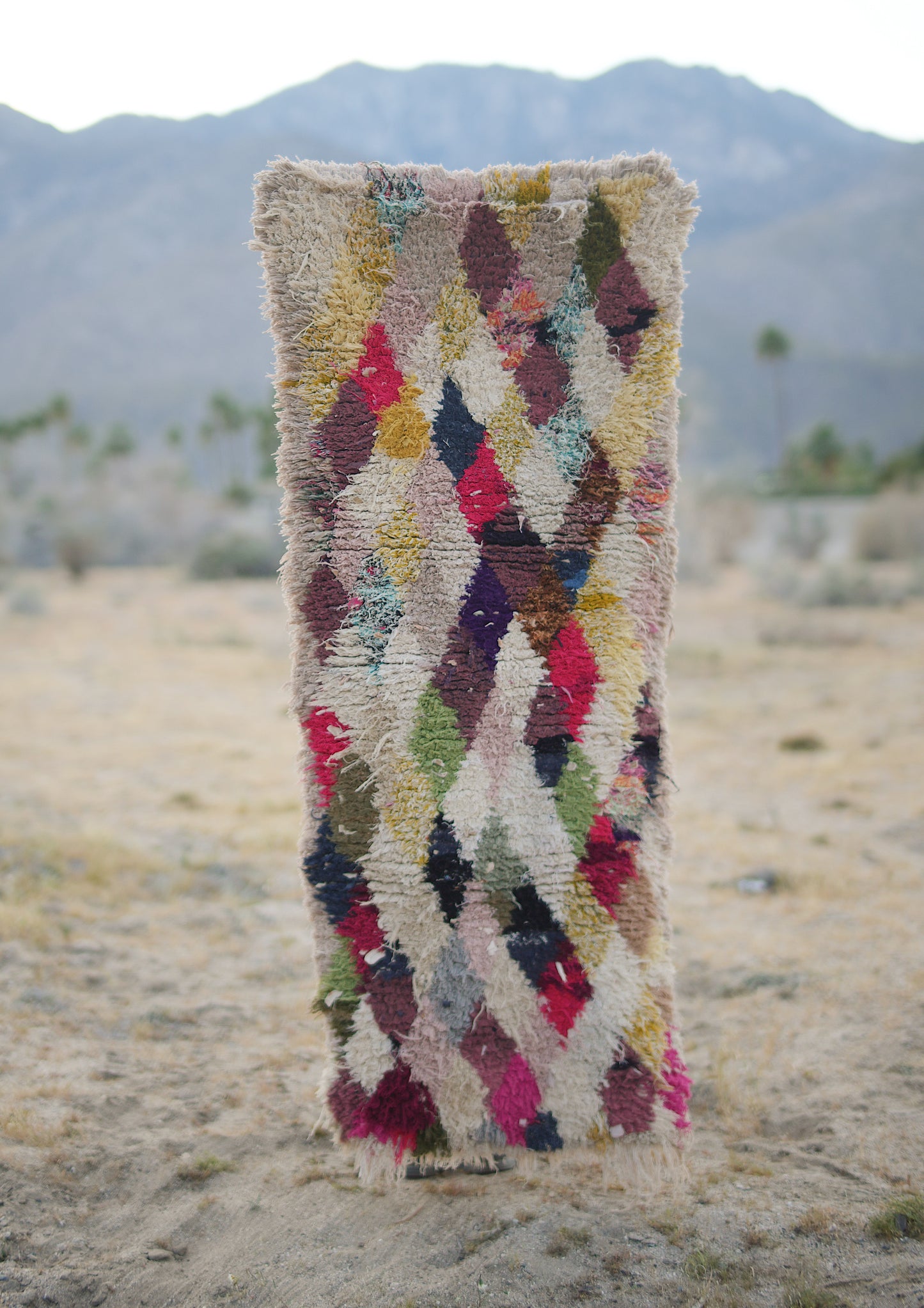 Tropical Stained Glass Runner Boucherouite