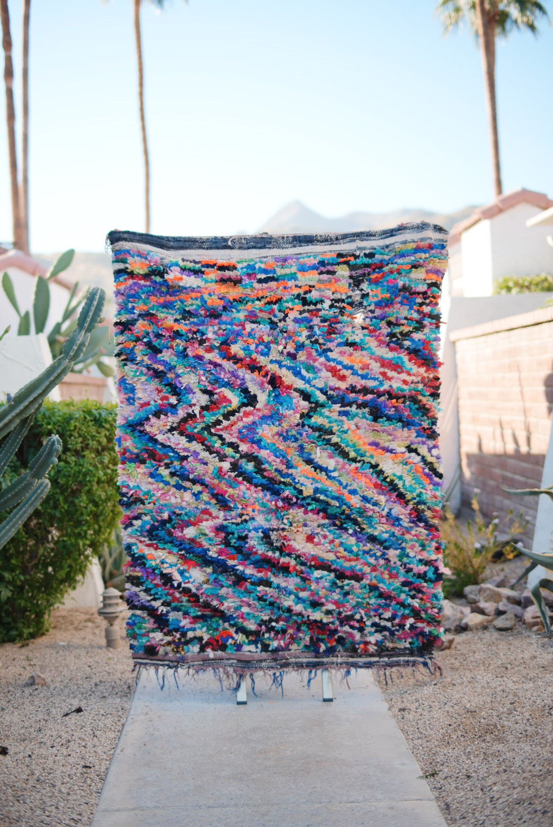 Multicolored Cotton Boucherouite