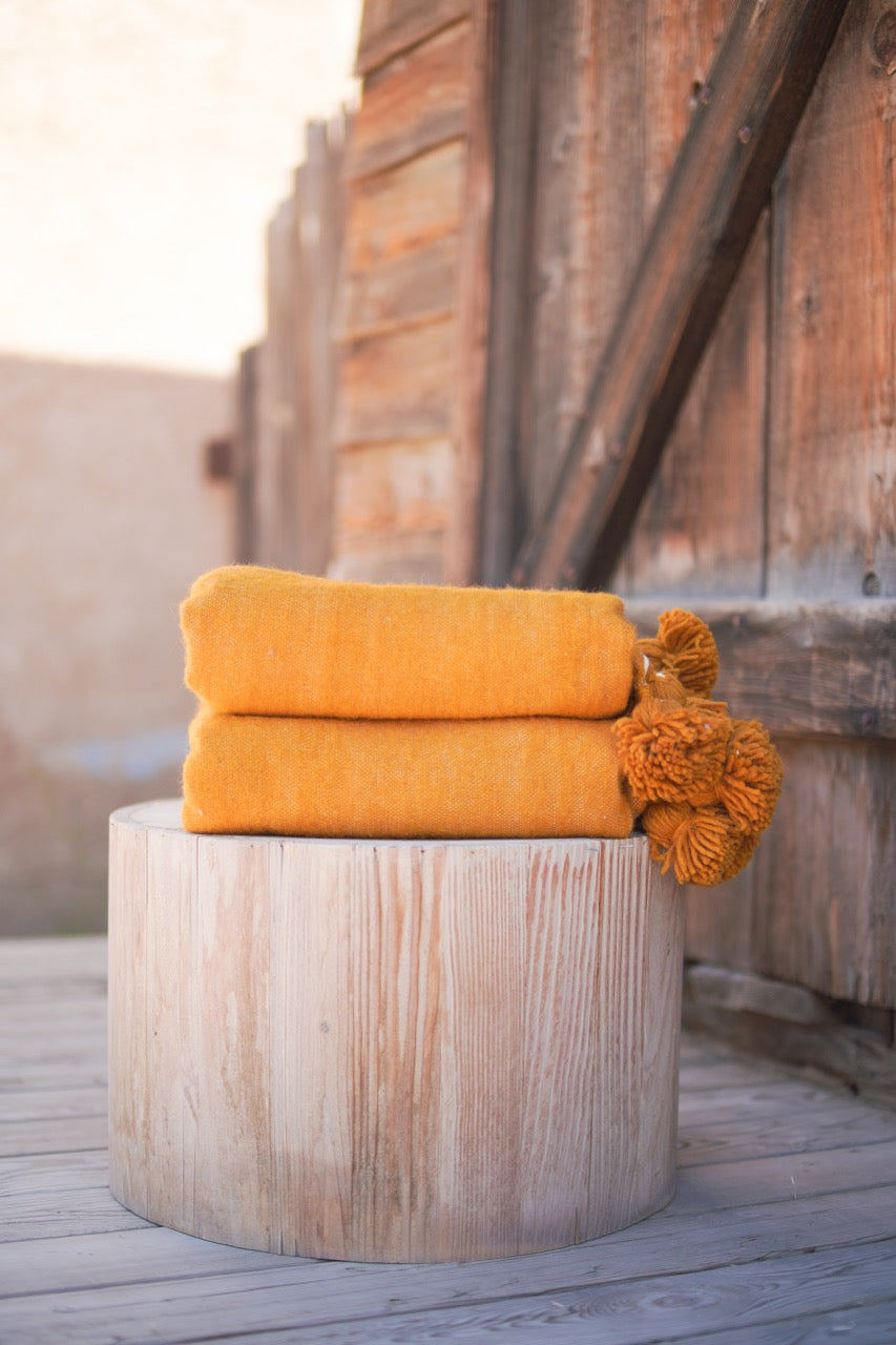 Amber Pom-Pom Blanket