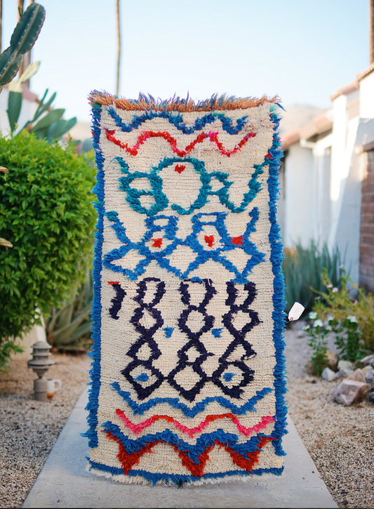 Blue with Cream Wool Talsint