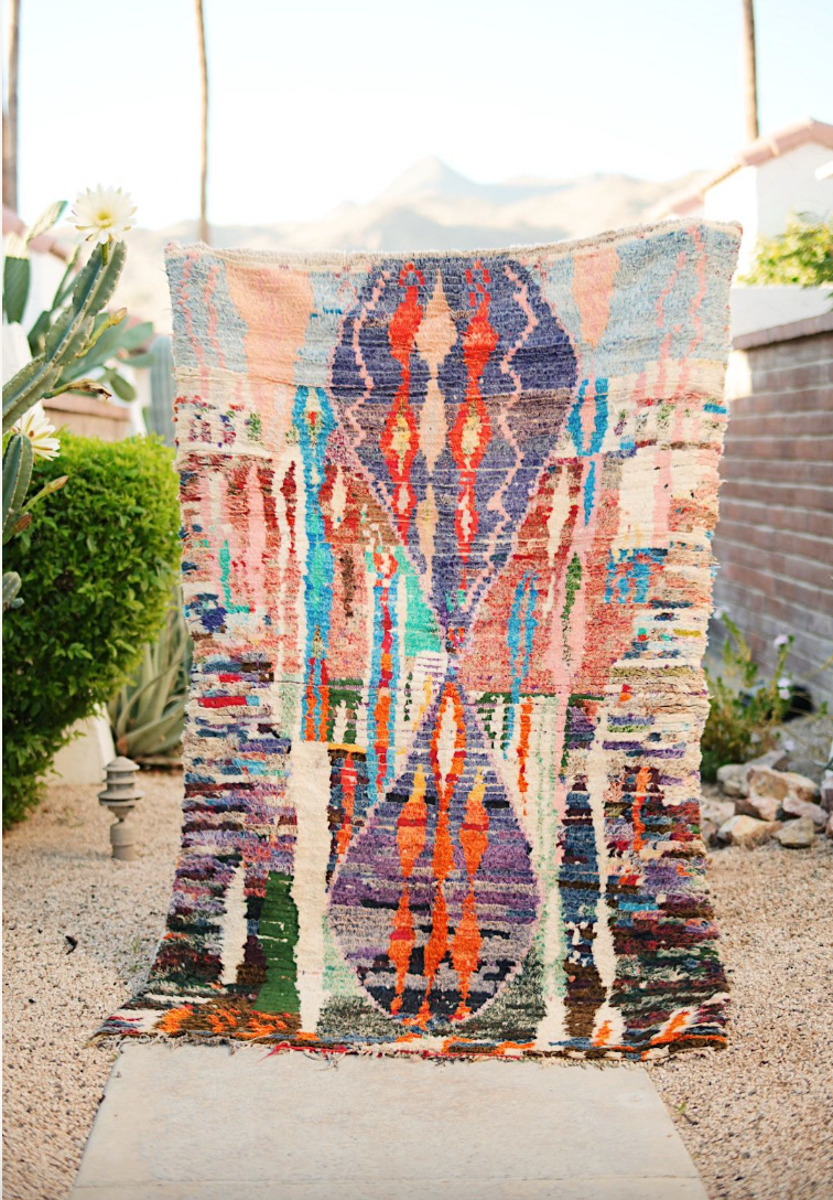 Multicolored Cotton Boucherouite