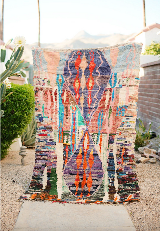 Multicolored Cotton Boucherouite