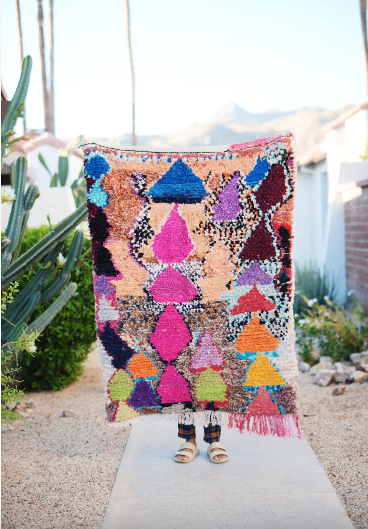 Multicolored Cotton Boucherouite