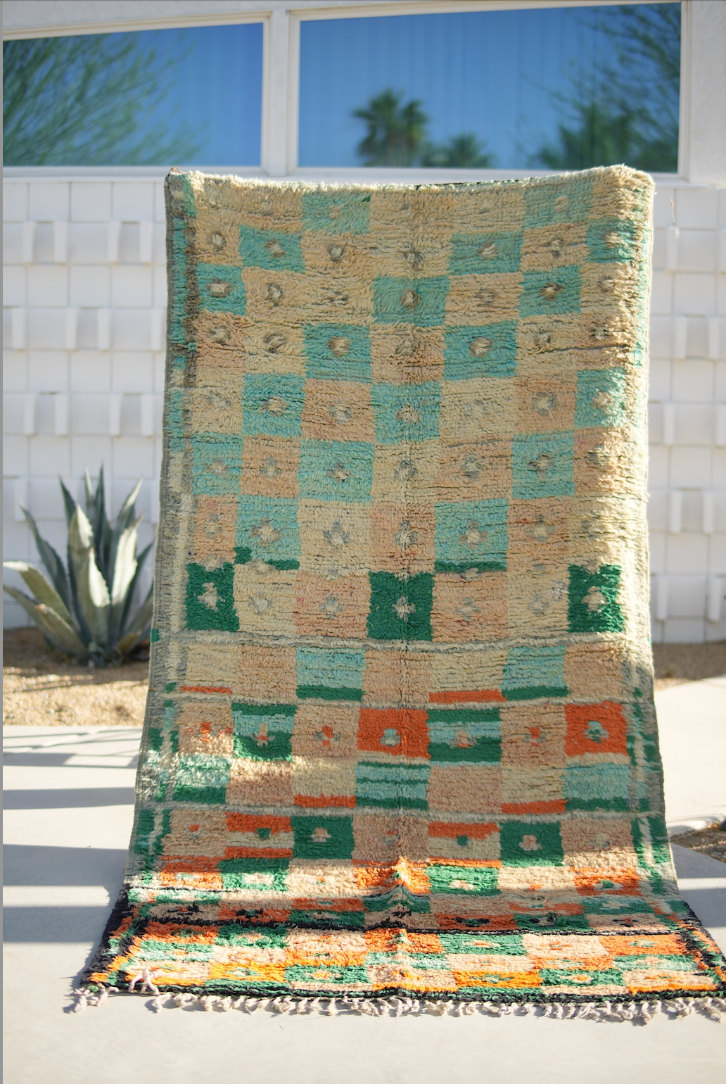 Green and Orange Checker Boujad