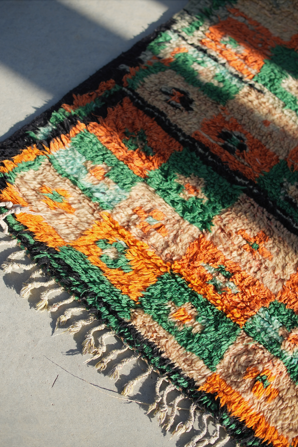 Green and Orange Checker Boujad