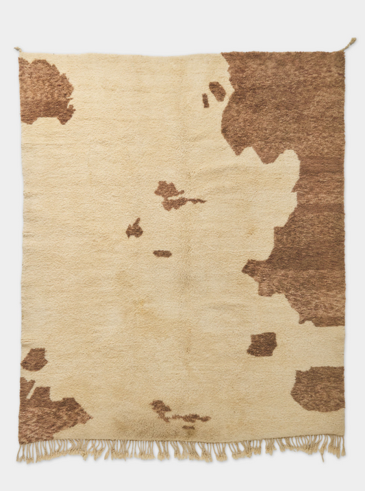 Light Cow Hide Style Rug