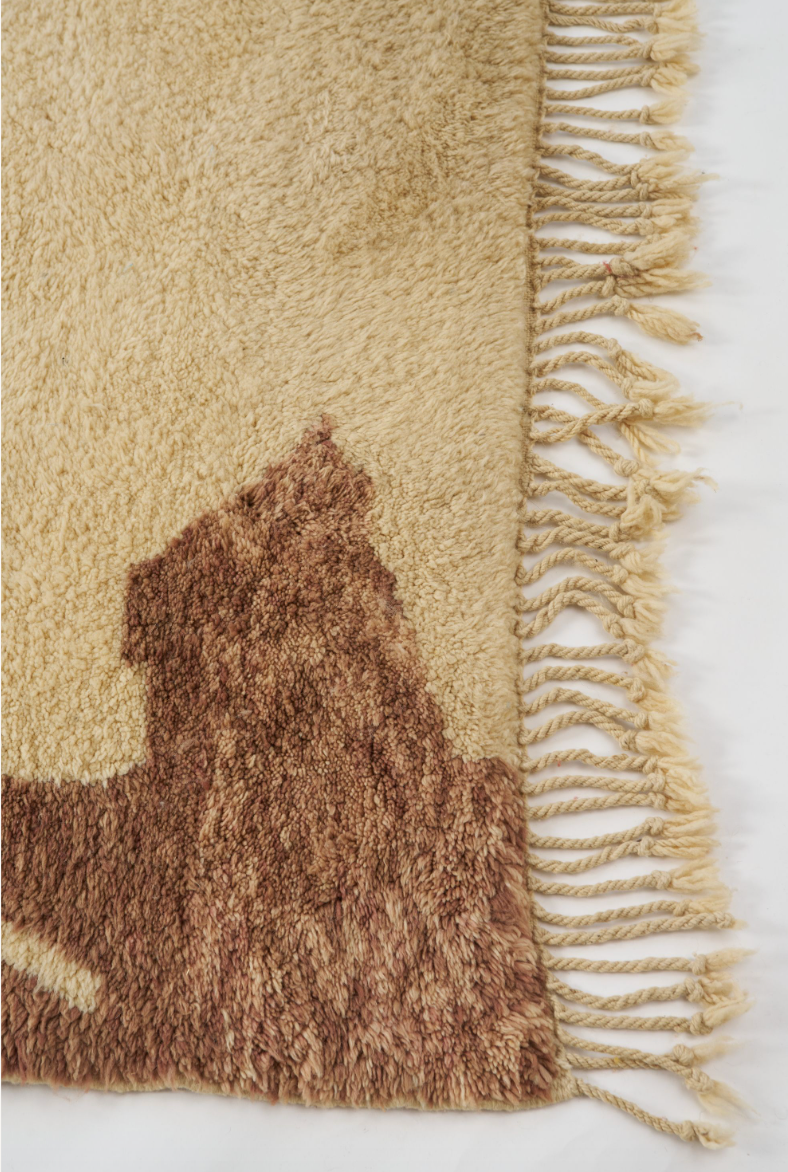 Light Cow Hide Style Rug