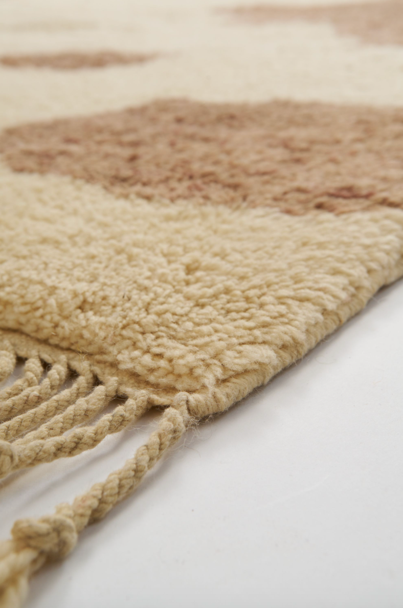 Light Cow Hide Style Rug