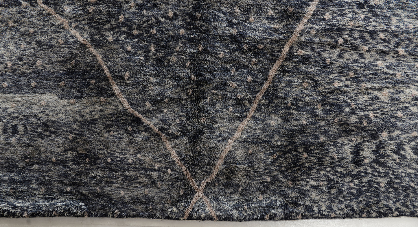 Cream charcoal with taupe undertone   Aguelmous Rug