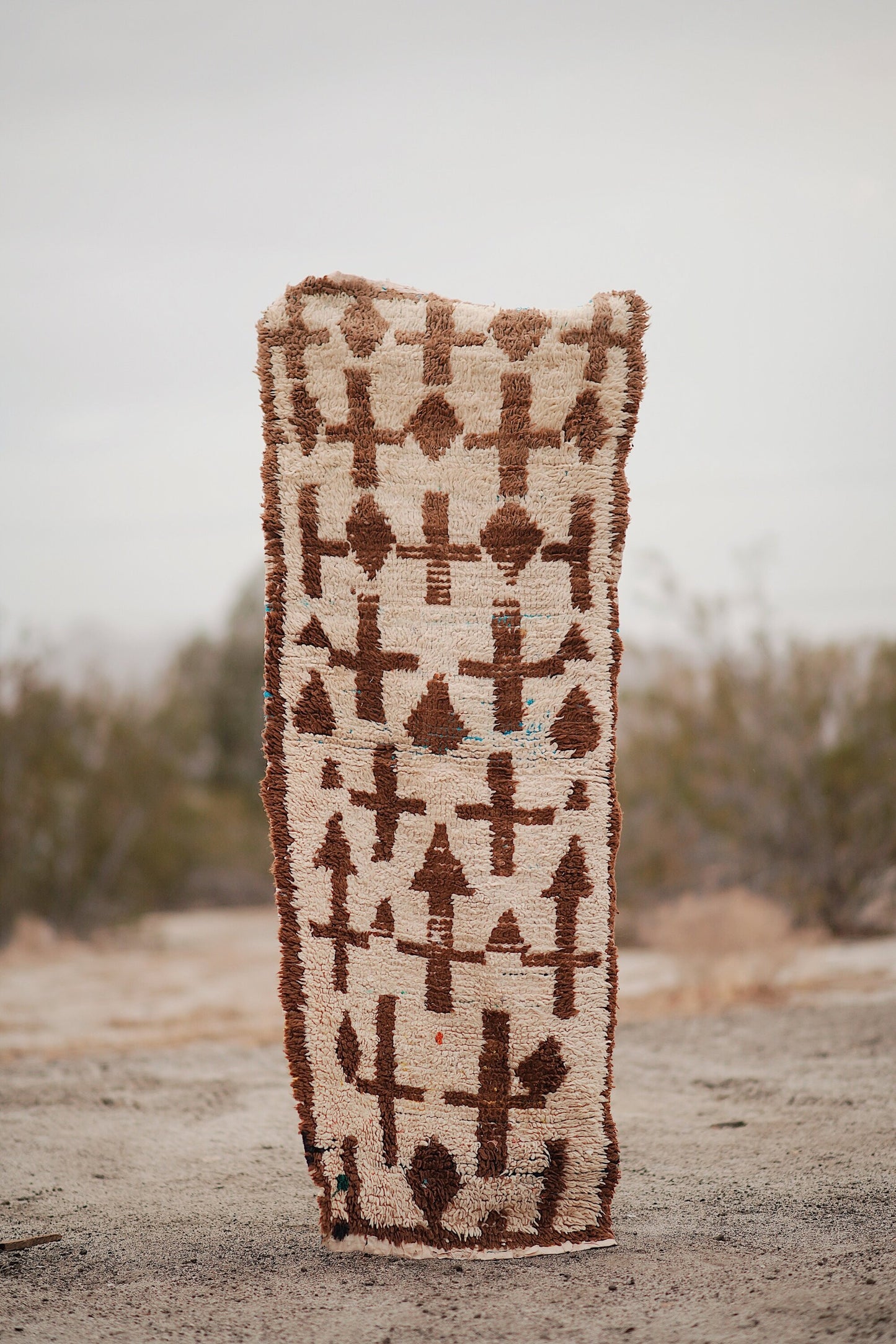 Brown and Cream Vintage Wool Talsint