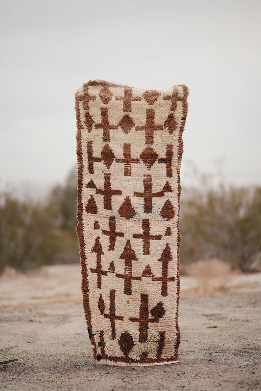 Brown and Cream Vintage Wool Talsint