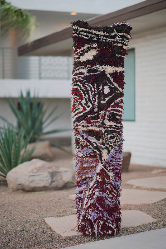 Vintage Multicolored Cotton Boucherouite