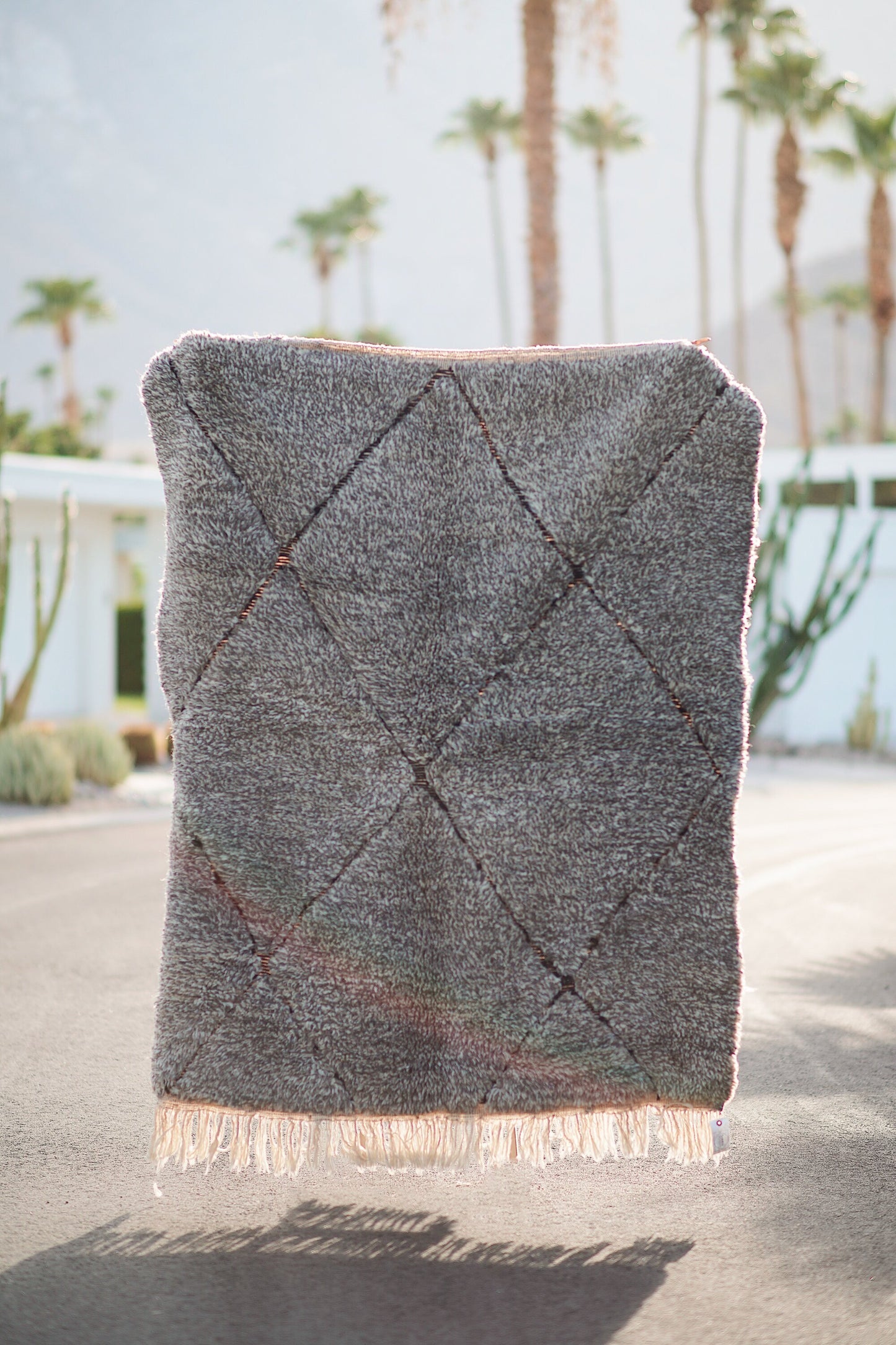 Soukie Modern Gray Wool Contemporary