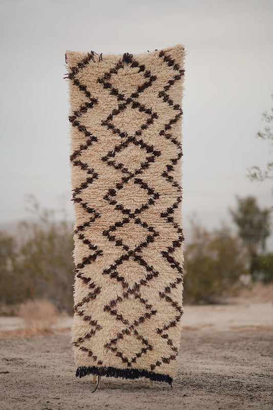 Vintage Cream and Black Cotton + Wool Talsint