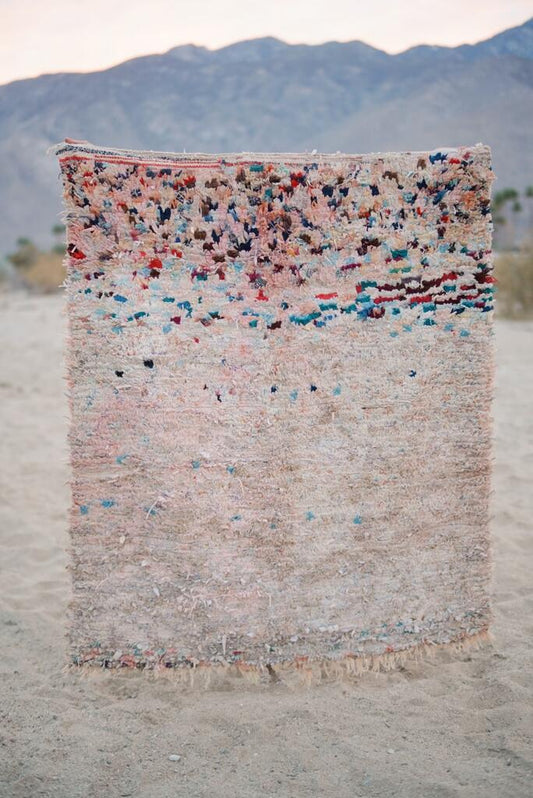 Vintage Multicolored Cotton Boucherouite