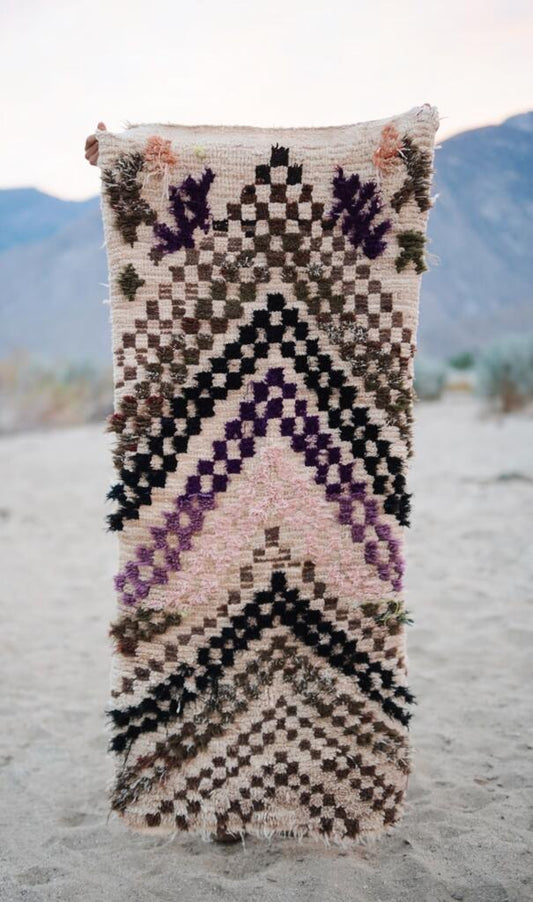 Vintage Multicolored Cotton + Wool Boujad