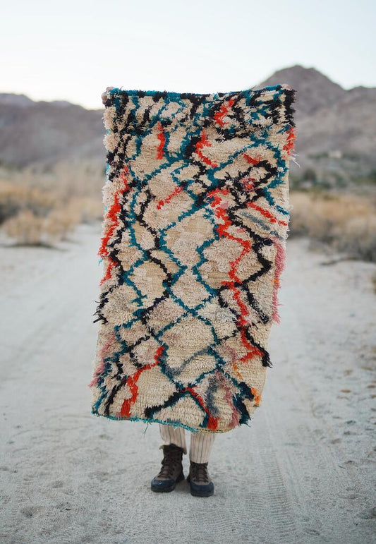 Vintage Multicolored Cotton + Wool Talsint