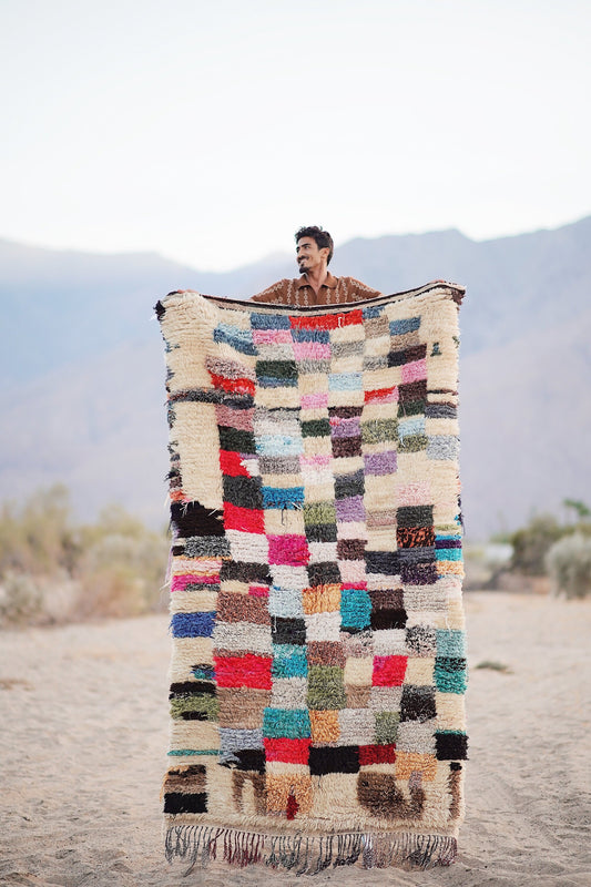 Vintage Multicolored Cotton + Wool Ourika