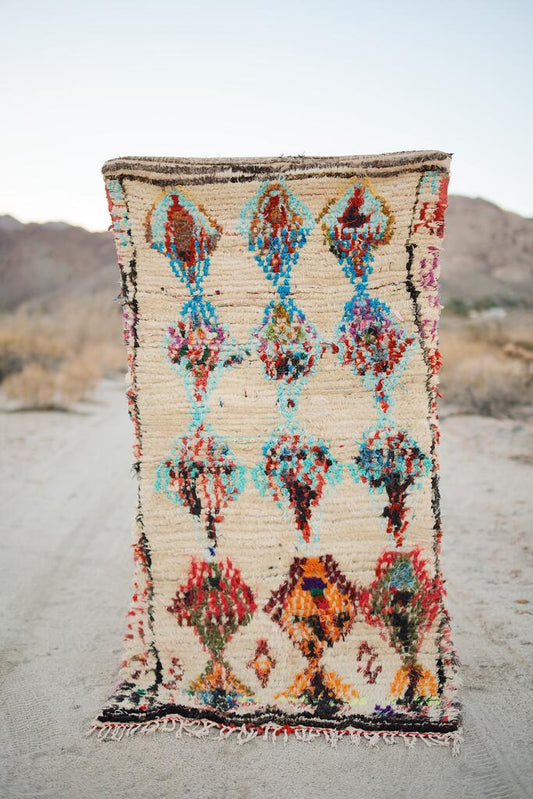 Vintage Multicolored Cotton + Wool Ourika