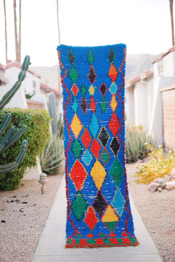 Vintage Blue Cotton Boujad