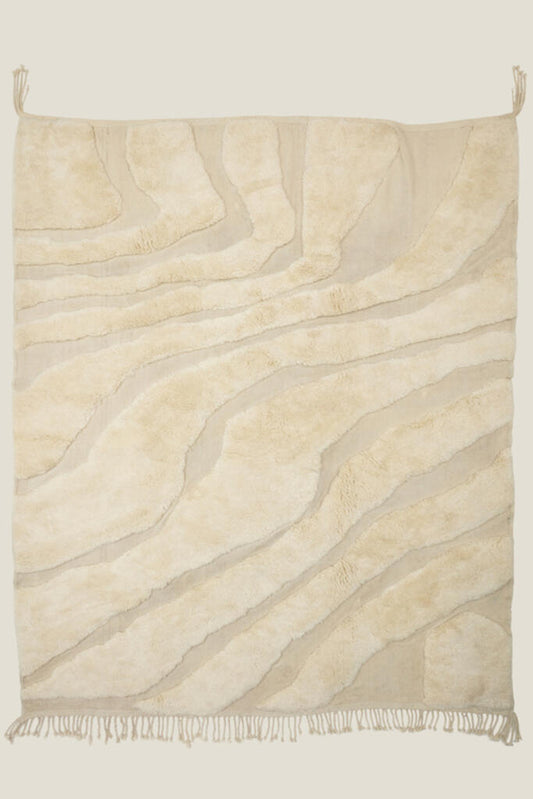Vintage Cream Wool Beni M'rirt